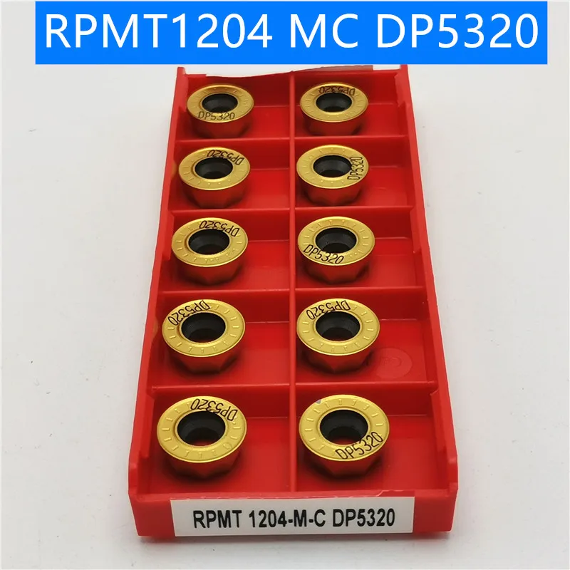 

100PCS RPMT1204 DP5320 Carbide Insert Turning Tool Turning Milling Cutter CNC Cutting Tool Slot Cutting