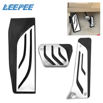 

3pcs/set Car Pedals Kit AT Accelerator Gas Brake Footrest Pedal Cover LHD Interior Parts Foot Rest Pedal for BMW X5 X6 2018 2019