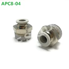 APC8-01 APC8-02 APC8-03 APC8-04 Airtac screw through joint Pneumatic fittings APC series Pneumatic components