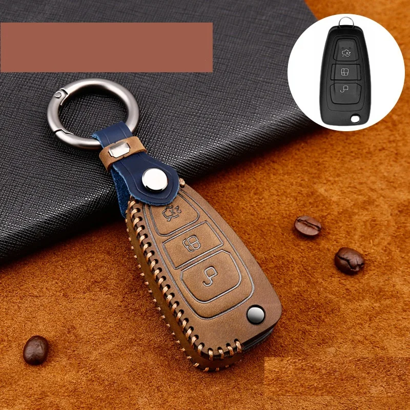 Genuine Leather Car Key Cover key Case 