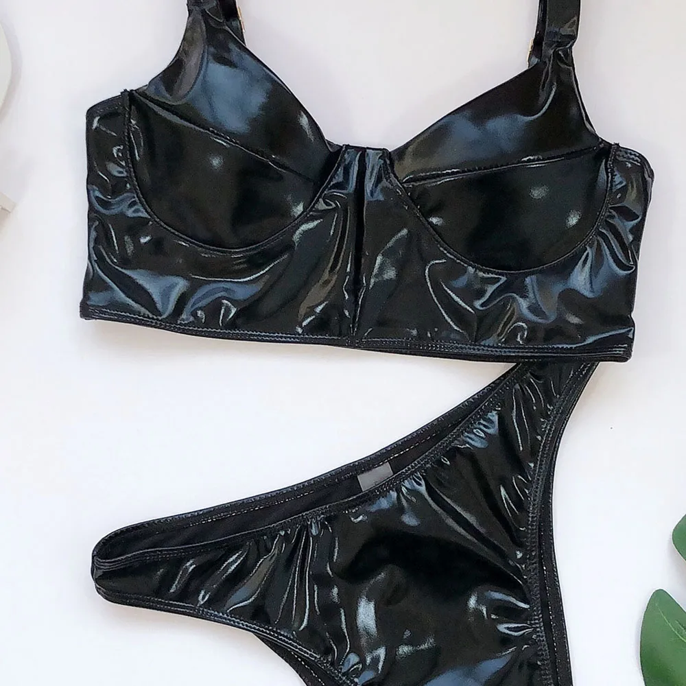 Black Bodysuits Thong one-piece Swimsuit Female High cut Swimwear Women Push up bikinis Mujer Sexy Monokini Summer bathers