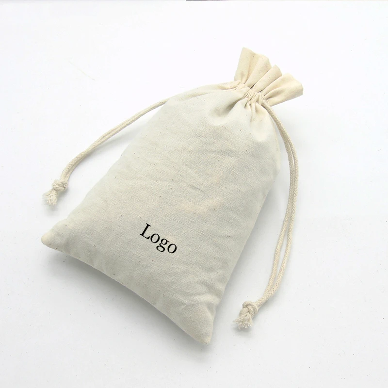cotton drawstring bags with logo
