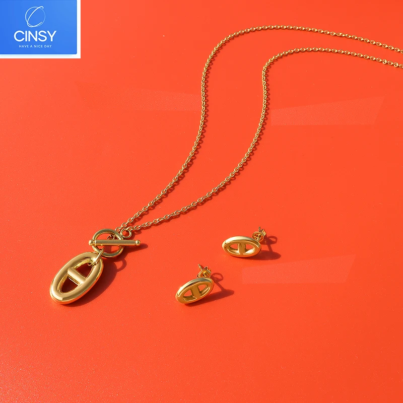 CINSY Jewelry Stainless Steel Earrings Kolczyki Brincos Piercing Christmas Aretes Earrings For Women Pendientes Mujer Earrings