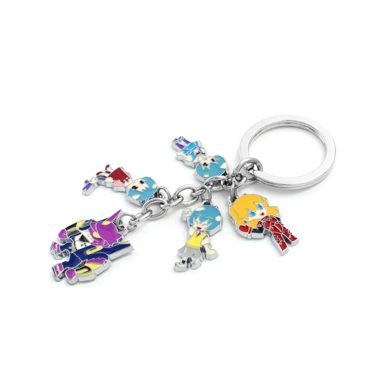 Мультяшный аниме брелок Angel Beats karneval Keroro Free EVA DRAMAtical Murder Милый Забавный металлический брелок подвеска ювелирные изделия аксессуары
