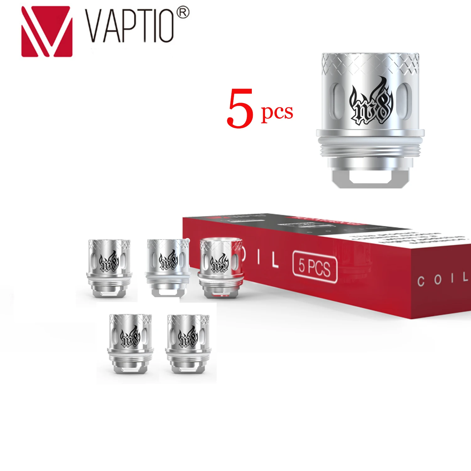 

Vaptio replacement coil Frogman atomizer Coils Kanthal 0.15ohm 0.2ohm 0.4ohm Evaporator coil head for frogman tank