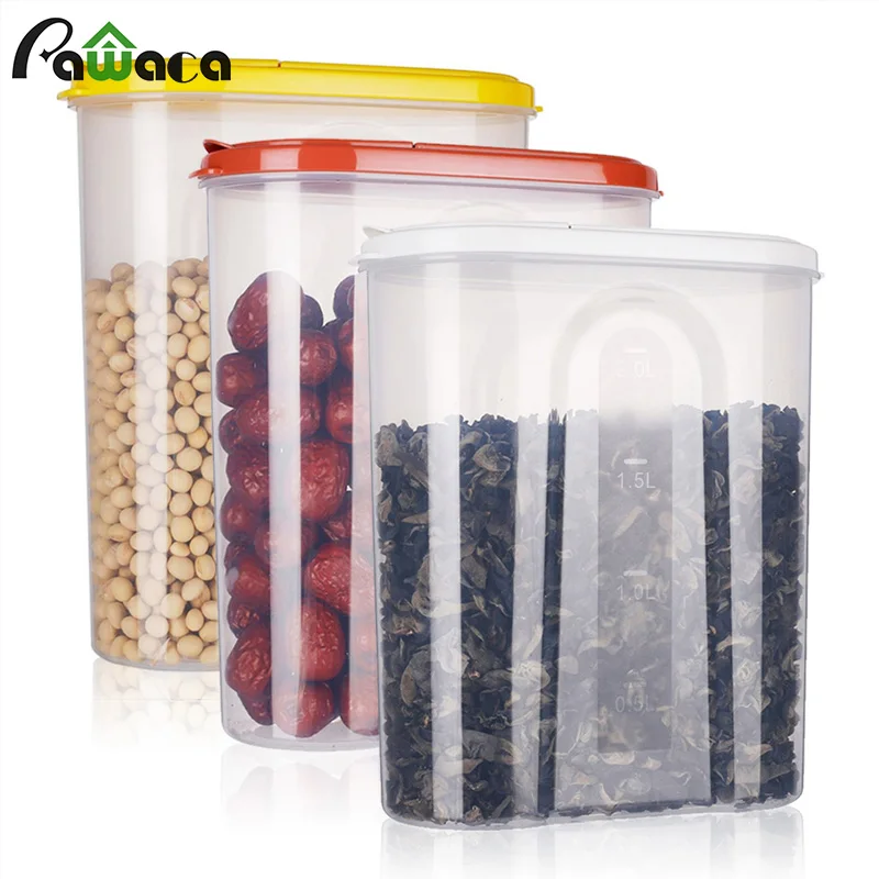 Food Storage Tank Bulk Containers Case Transparent Organizer Sealed-cans box With Lids Airtight U-miss for Kitchen | Дом и сад