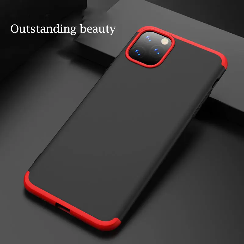 Чехол для iPhone 11 Pro Max SE 2020 тонкий армированный чехол с полной защитой 360 жесткий