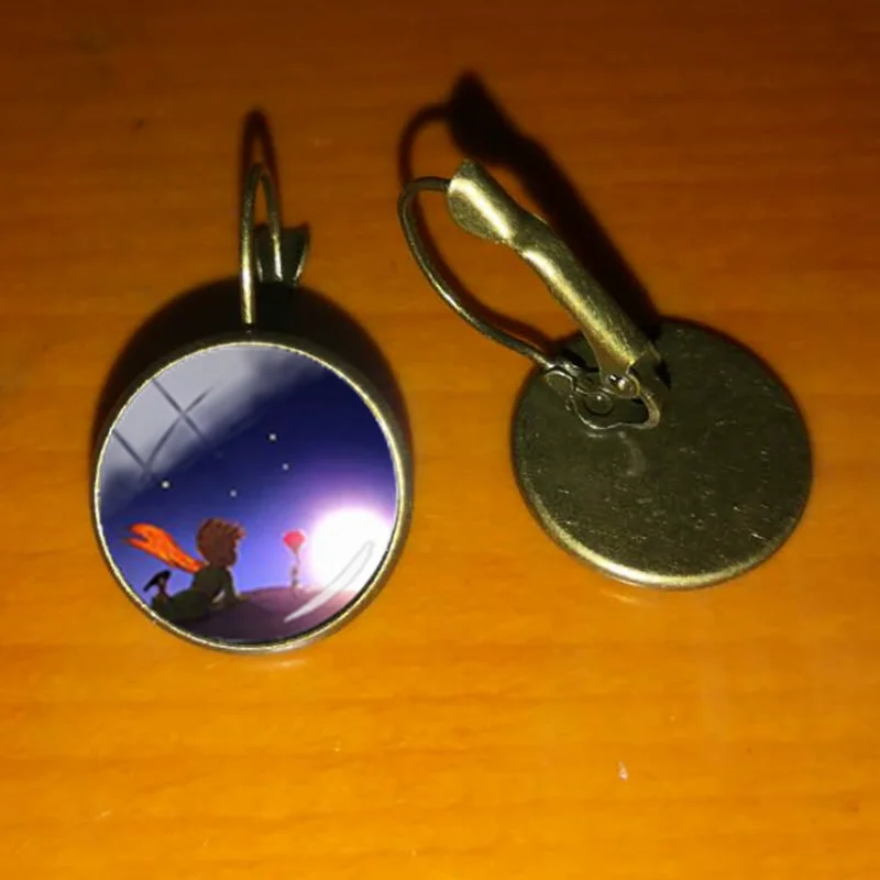 bronze / Новая мода Le Petit Prince Hook Серьги маленькое украшение Маленький принц французский Сказочный Стиль серьги аксессуары - Окраска металла: bronze