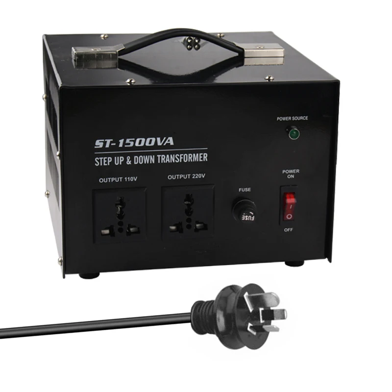 Conversor de Tensão para Juicer v e 110-220v Doméstico V-110 Step up & Down Transformador Geladeira Microondas Impressora 1500 w Uso 220