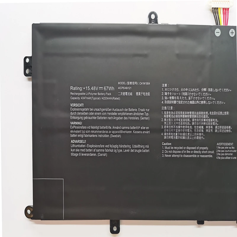 Bateria Original do Portátil para Asus Zenbook 13 7xinbox 4220mah C41n1904 02b20003660500 Ux325ea Ux363ea 14 Série Um425ia - Imagem 5