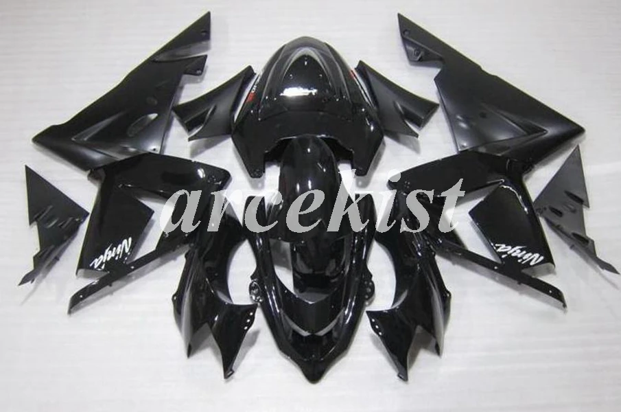 ABS мотоцикл Полный обтекатели комплект подходит для Kawasaki Ninja ZX10R 2004 2005 04 05 10R Обтекатель тела набор черный