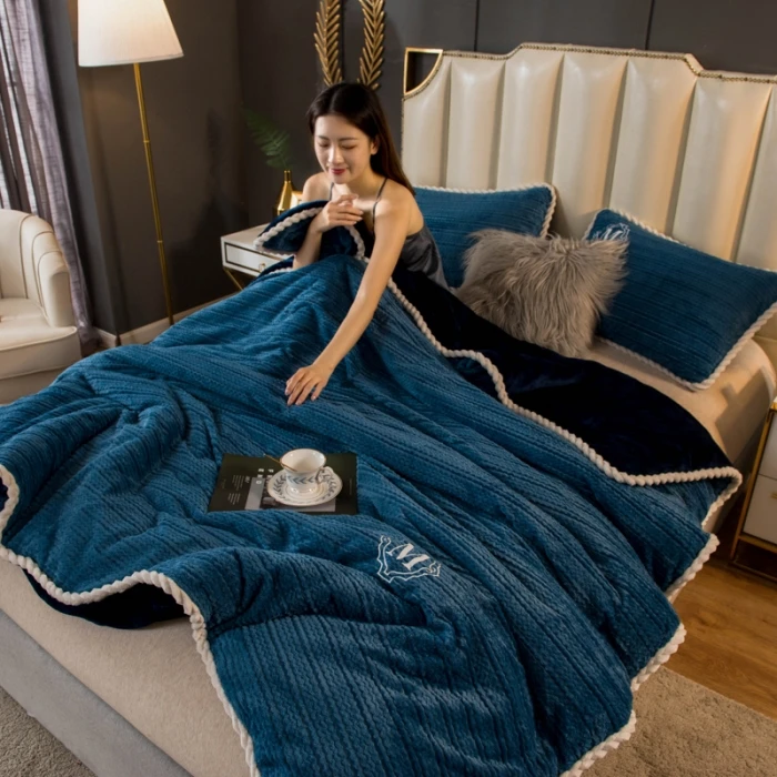 

Flannel Soft Fluffy Throw Blankets for Sofa Bedroom Couch Travel Bedroom- Lightweight, Warm, Cozy and Durable