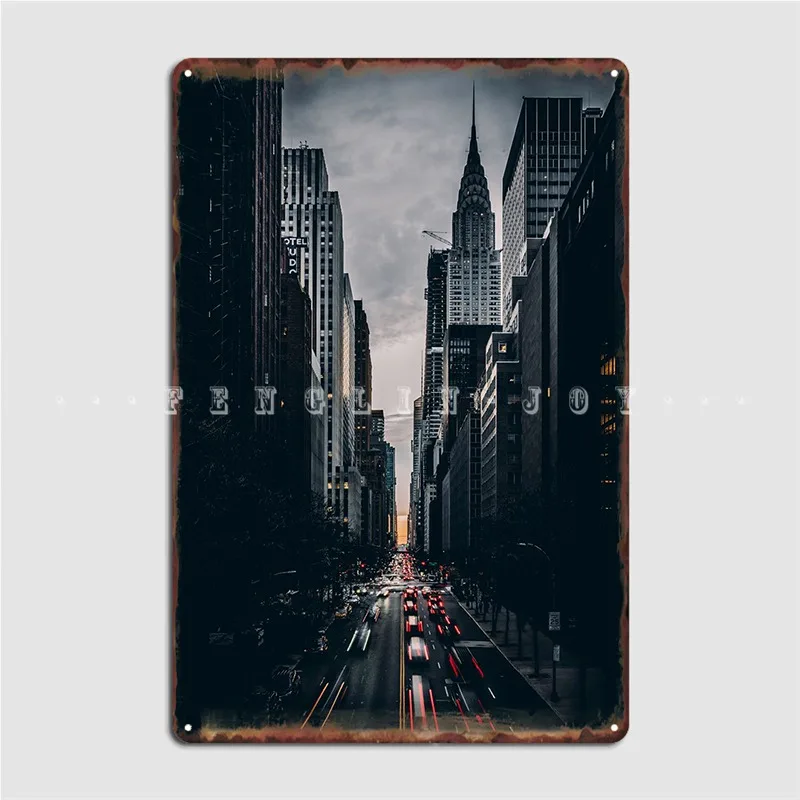 

New York Metal Sign Wall Mural Pub Garage Custom Plaques Tin Sign Poster