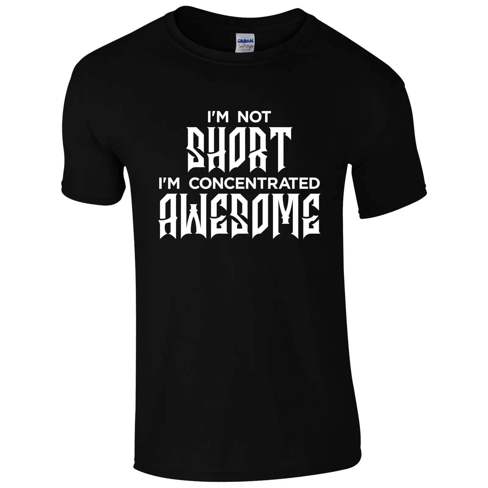 Потрясающая футболка I'm Not Short Focus забавный подарок со слоганом Мужской Топ