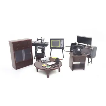 

6Pcs 1:12 Dollhouse Mini Japanese Furniture Kit Miniature Telephone Table Toy 2020 Hot Sale
