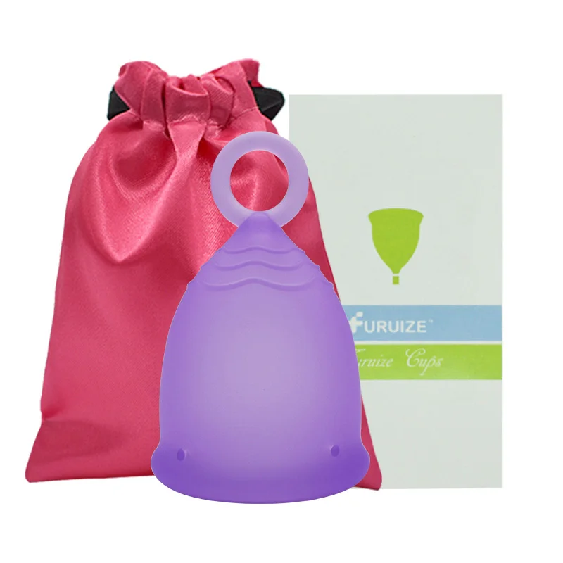 1pcs-cloth bag-cup Цветная менструальная чаша медицинская марка Силиконовая копа менструальная Женская гигиена Продукт лучше менструальных прокладок Чашка для женщин - Цвет: 1pcs-cloth bag-cup