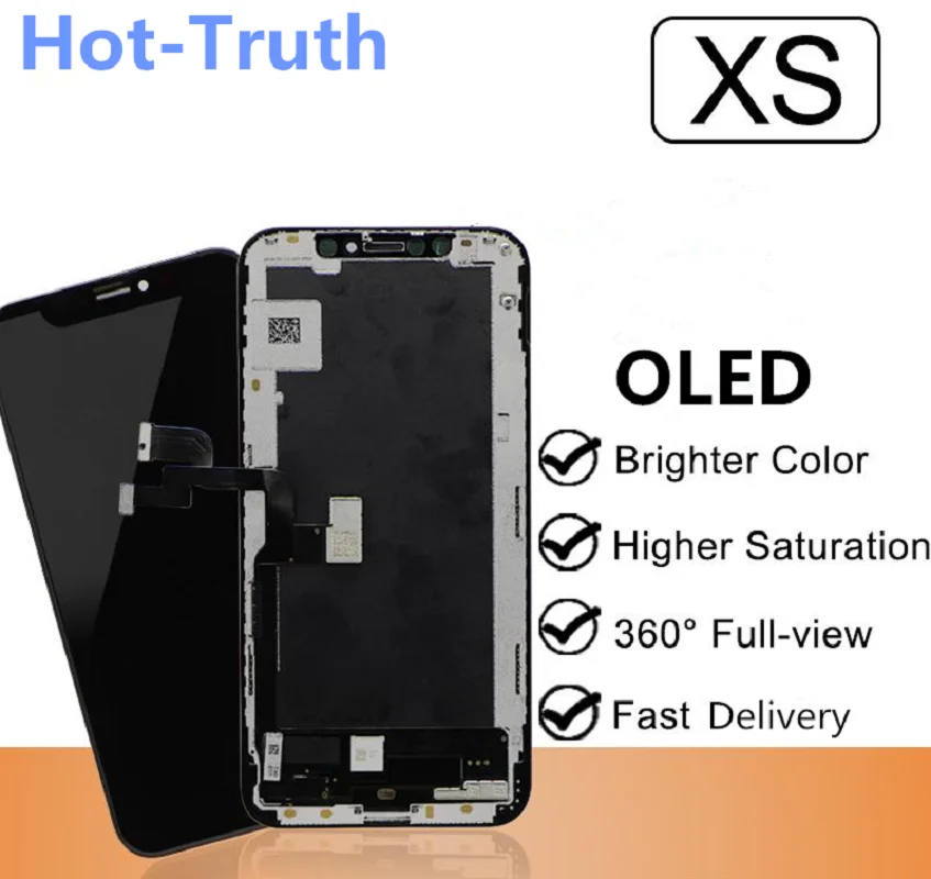 Супер OLED качество ЖК-дисплей для iPhone XS ЖК-экран дигитайзер сборка Замена 3D сенсорный