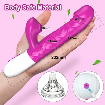 Automatic Telescopic Rotation G-Spot Vibrator For Women Clitoris Sucker Stimulator Female Masturbation Sex Toys For Adults 18 5