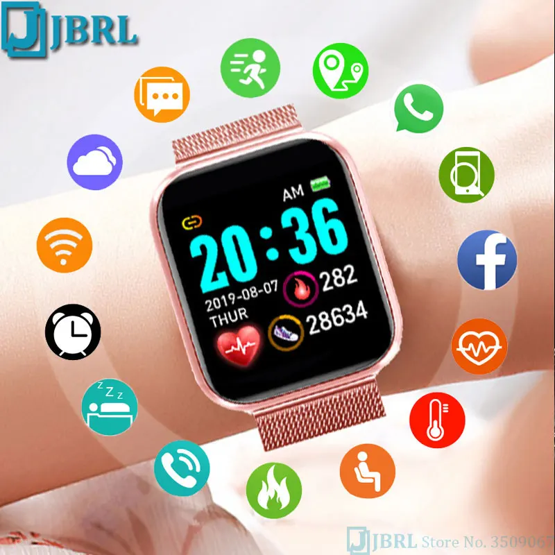 Smart Watch Men Women Smartwatch Electronics Smart Clock For Android IOS Fitness Tracker Top Bluetooth-compatible Smart-watch