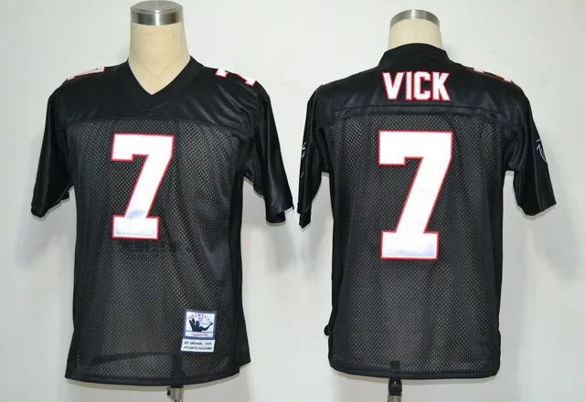 Белый Stitiched, Atlanta, Deion Sanders, brett favre, Vick, Throwback для мужчин Джерси - Цвет: Белый