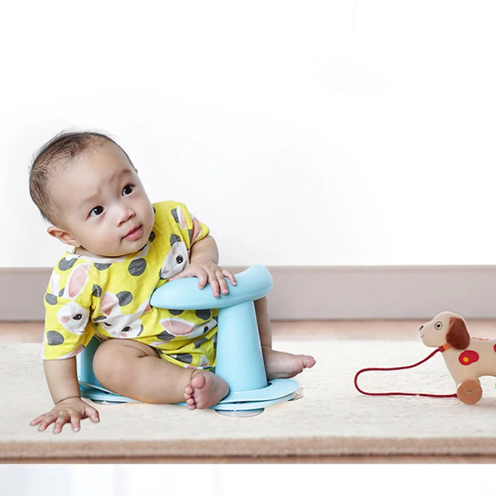 Baby Bath Tub Seat Baby Bathtub Pad Mat Chair Safety Security Anti Slip Baby Care Children Bathing Seat Washing Toys Four Colors