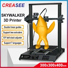 CREASEE SKYWALKER – imprimante 3D, verre de grande taille, 300x300x400mm, impression de haute précision à double piste, éducation commerciale, bricolage