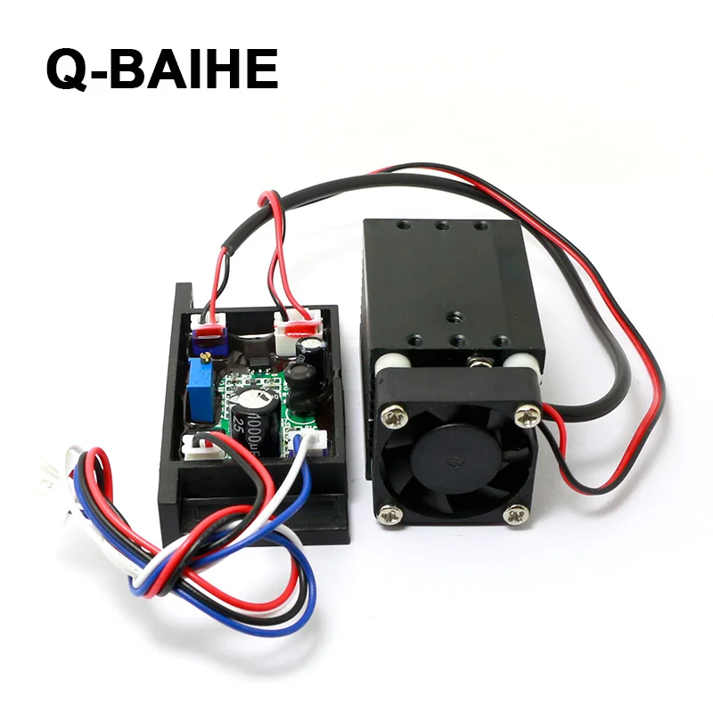 Q-BAIHE 12V 405nm 300 мВт Фиолетовый/лазер формата Blue-Ray Dot Модуль с драйвером с отверстиями