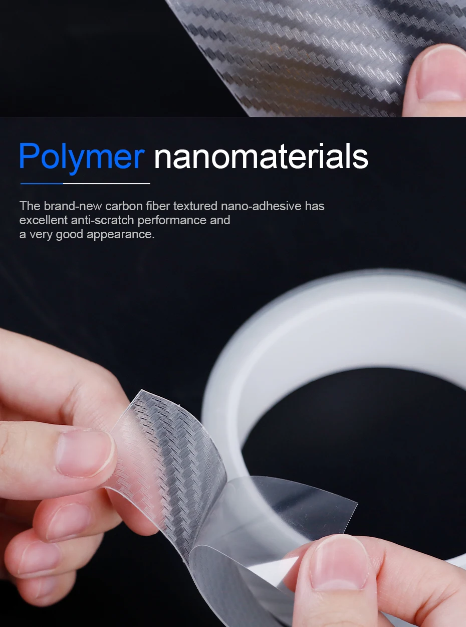 Car Door Protective Sticker Transparent Nano Tape 10m Car Stickers Styling Mouldings Auto Bumper Protector Films Anti Collision