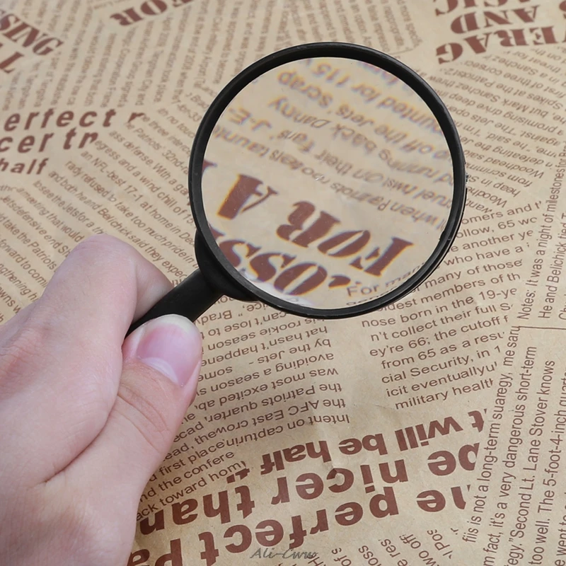 Magnifying Glass 60mm Hand Held 5X Magnifier Reading Lens