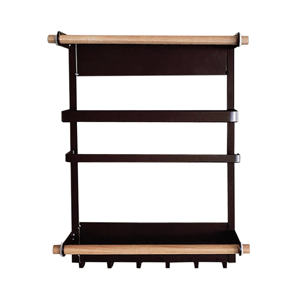 Кухонная стойка для хранения железные банки полотенец магнитный Органайзер