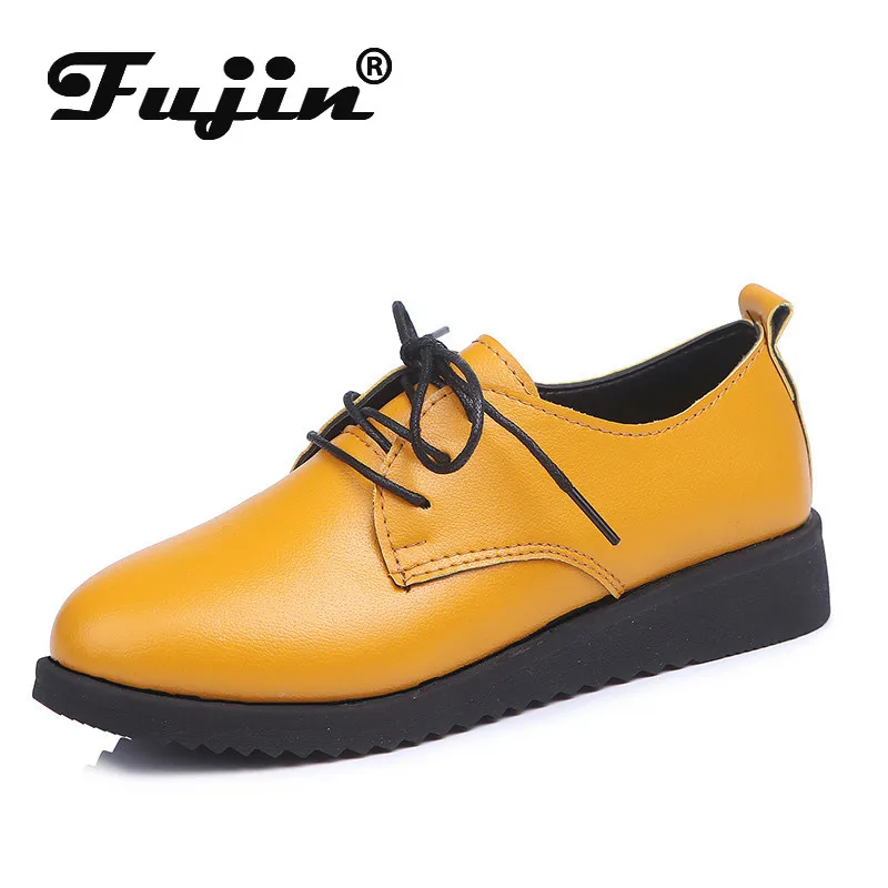 

Fujin Single Shoes Female Ins Breathable Oxfords Korean Version Students Fashion Single Shoes Dropshipping Autumn Bottom Flats