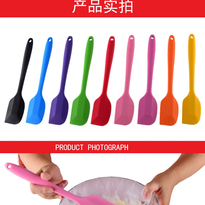 Kitchen Silicone Cream Butter Cake Spatula Mixing Batter Scraper Brush Butter Mixer Cake Brushes Baking Tool Kitchenware