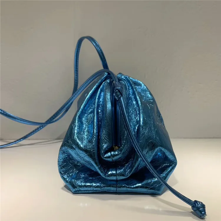 Модная женская сумка-клатч металлического цвета из натуральной кожи, сумки на плечо для леди, роскошные сумки, женские сумки, дизайнерские сумки