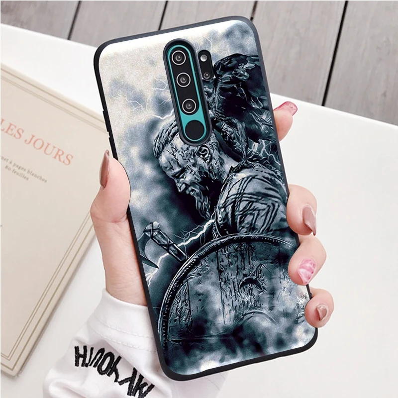 vikings Ragnar Lothbrok black Silicone Phone Case For Redmi note 9 8 7 Pro S 8T 7A Cover xiaomi leather case hard Cases For Xiaomi