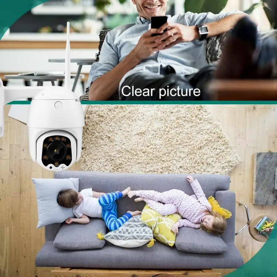 8X зум Мини Wifi HD 1080P PTZ IR Открытый IP купольная камера безопасности Водонепроницаемая CCTV 100-240V