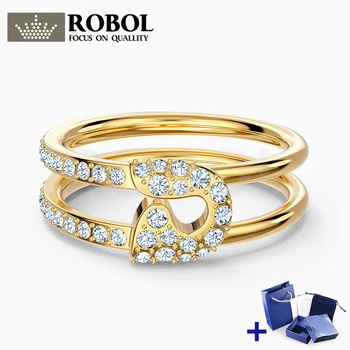 

Original SWA SO COOL PIN Ring with Original Engraved Woman Jewelry Gift Fashion Luxury Jewelry Free Shipping Wholesale