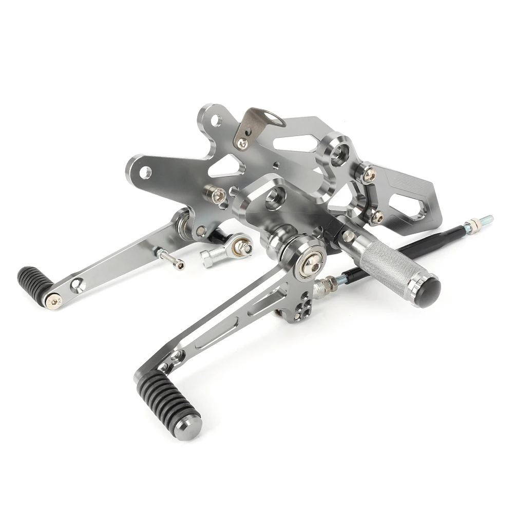 Подставки для мотоцикла подножки Rearset для Kawasaki NINJA 300R EX300 2013 и ниндзя 300 250 2013 - Цвет: Titanium