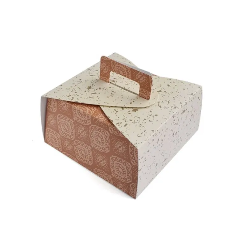 New sale Ins style creative color gift with hand carton spot universal portable color printing baking packaging carton custom