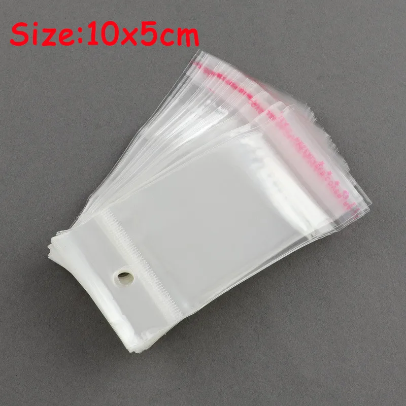 10x5cm Pandahall 1000 шт прозрачные прямоугольные целлофановые ОПП пакеты для упаковки и упаковки - Цвет: 10x5cm