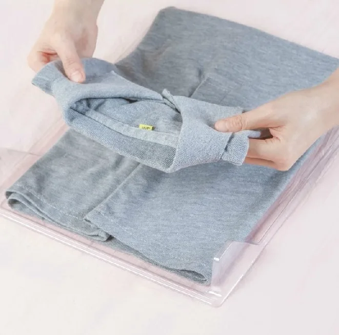 

10 PCs Lazy Clothing Storage Stack Clothing Useful Product Household Clothes Shirt Wardrobe Organizing Storage zhe yi ban