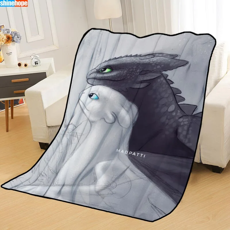 Новое поступление, Как приручить дракона, одеяло с рисунком, мягкое одеяло для дома/дивана/офиса, переносное одеяло для путешествий - Цвет: Blanket 15