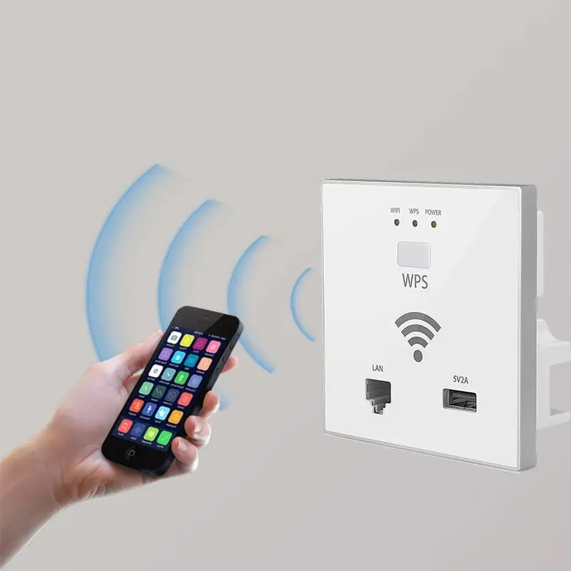 Wi-Fi проект мини wifi розетка повторитель умный USB WPS шифрование 300 Мбит/с в стене AP wifi точка доступа Беспроводная розетка для отеля