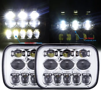 

2018 Newest Sell 5x7 inch 7'' Square headlight 54W Hi/Lo Beam for 1986-1995 Jeep Wrangler YJ and 1984-2001 Jeep Cherokee XJ