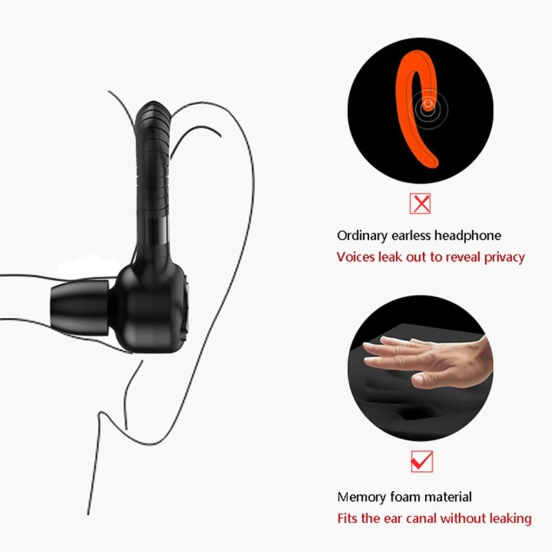 K06 Bluetooth Earphone Wireless Headphone Headset with HD Music Handsfree for Sport