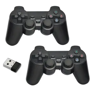 

USB Wireless Double Handle Game Controller Joystick Vibration Gamepad for PC 203A