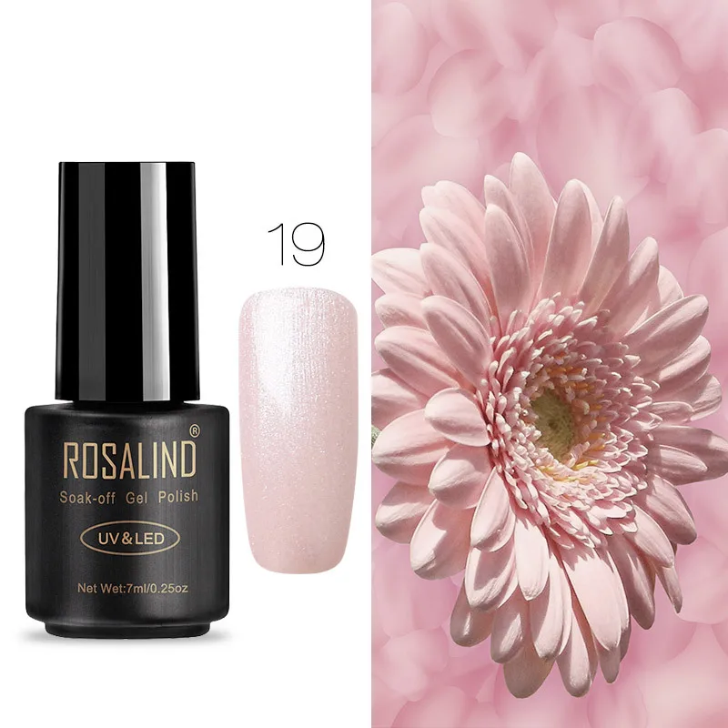 ROSALIND 58 чистый цвет 7 мл Лак для ногтей гель для ногтей - Цвет: RA19