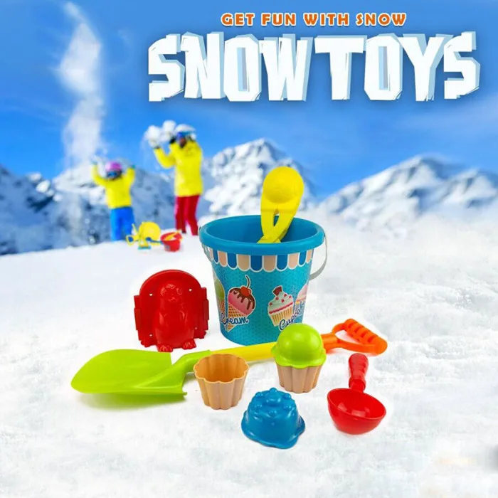 Снежок игрушка для боя Набор Снежный шар клип ведро Лопата снег плесень игрушка костюм для зимы NSV775