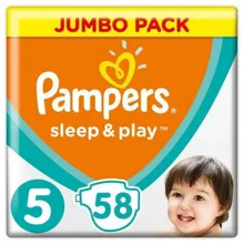 Подгузники Pampers Sleep&Play 5(11-18 кг) 58 шт