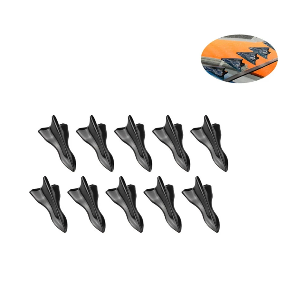 

Universal EVO-Style Pu Rear Roof Shark Fins Spoiler Shark Fin Diffuser Vortex Generator Car Roof Spoiler Bumper
