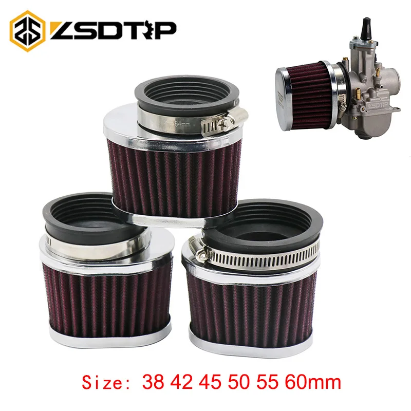 ZSDTRP 38 42 45 50 55 60 мм мотоциклетный воздушный фильтр для мотокросса скутер